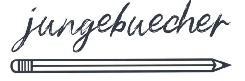 In einer handschriftlichen Schrift steht jungebuecher über einer Illustration eines Bleistiftes geschrieben.